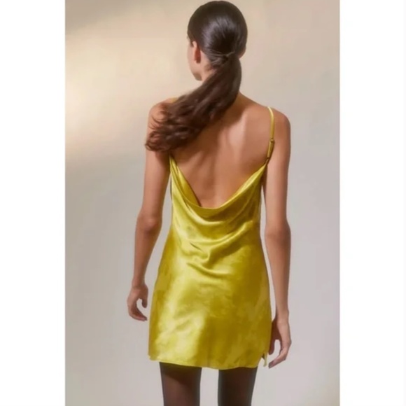 Urban Outfitters - UO Bird Song Satin Mini Dress - NWOT - Picture 3 of 8